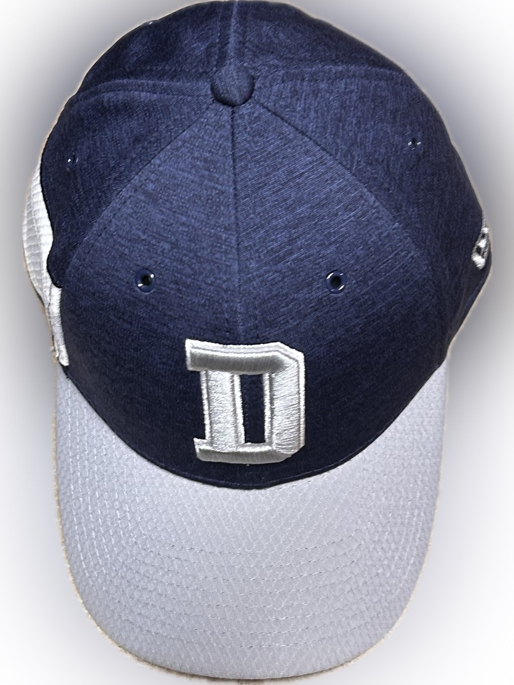 New Era 39Thirty Hat Dallas Cowboys D Logo Navy Gray Cap Side Patch Med/Lrg